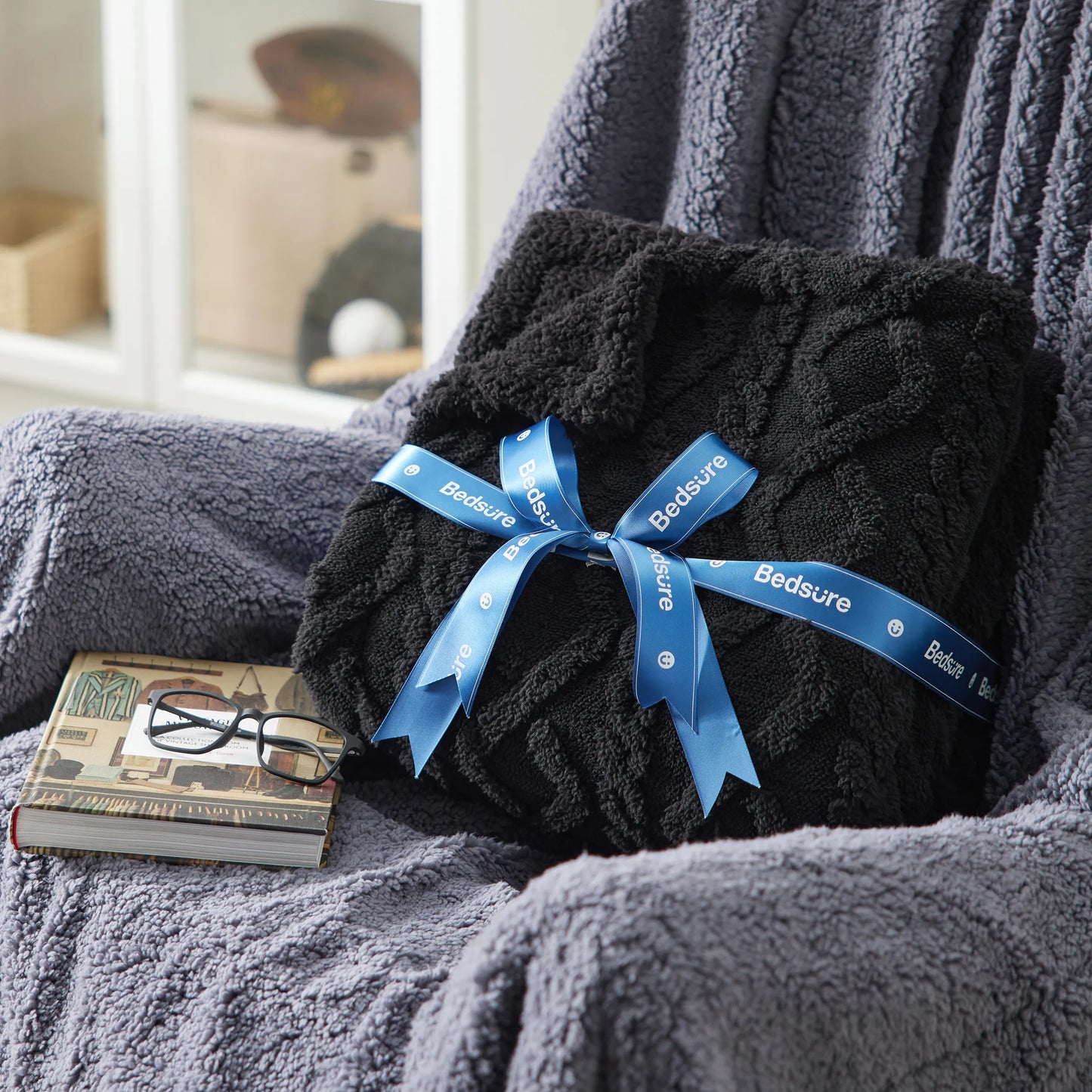 Sherpa Throw Blanket For Couch