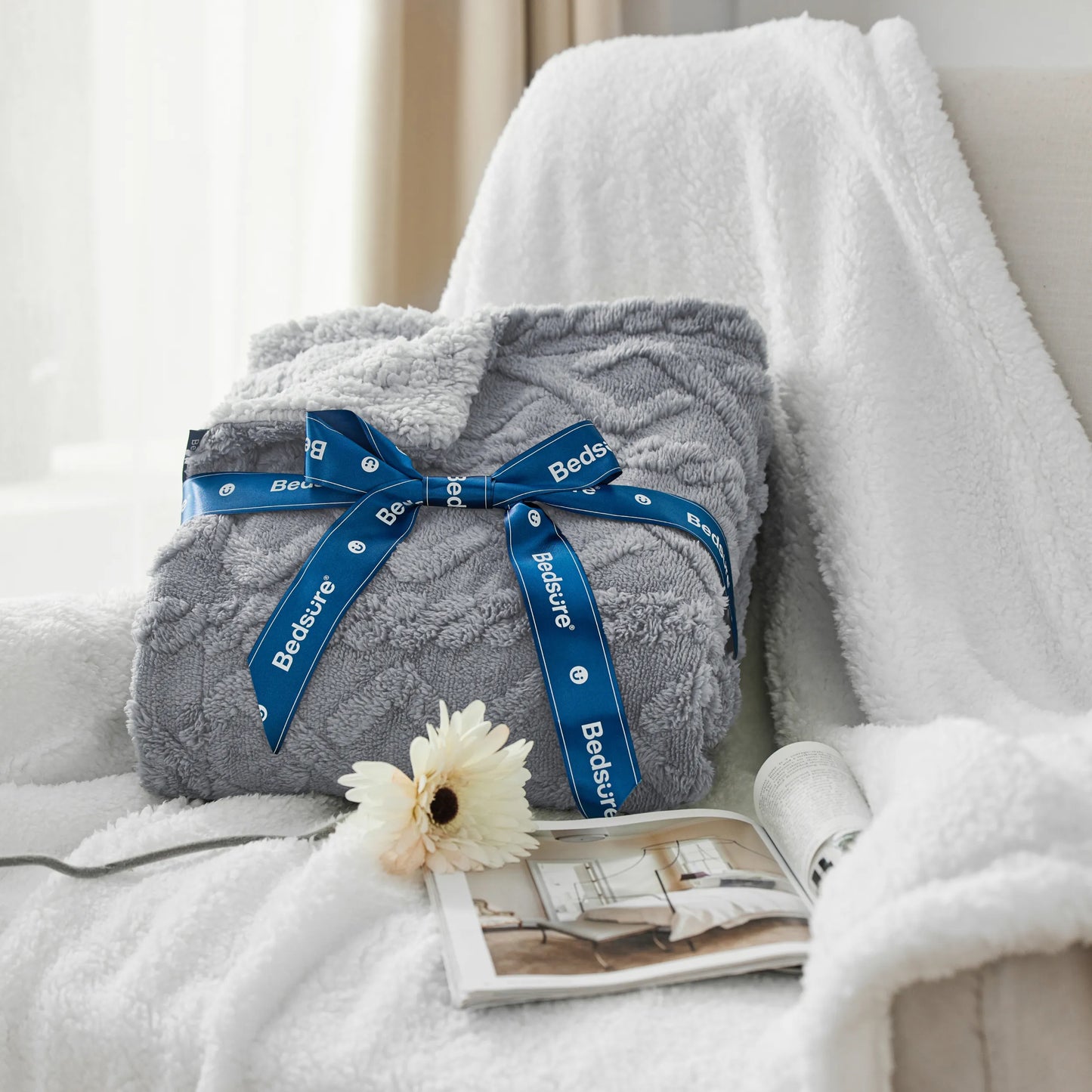 Sherpa Throw Blanket For Couch