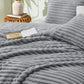 Striped Flannel Comforter Set