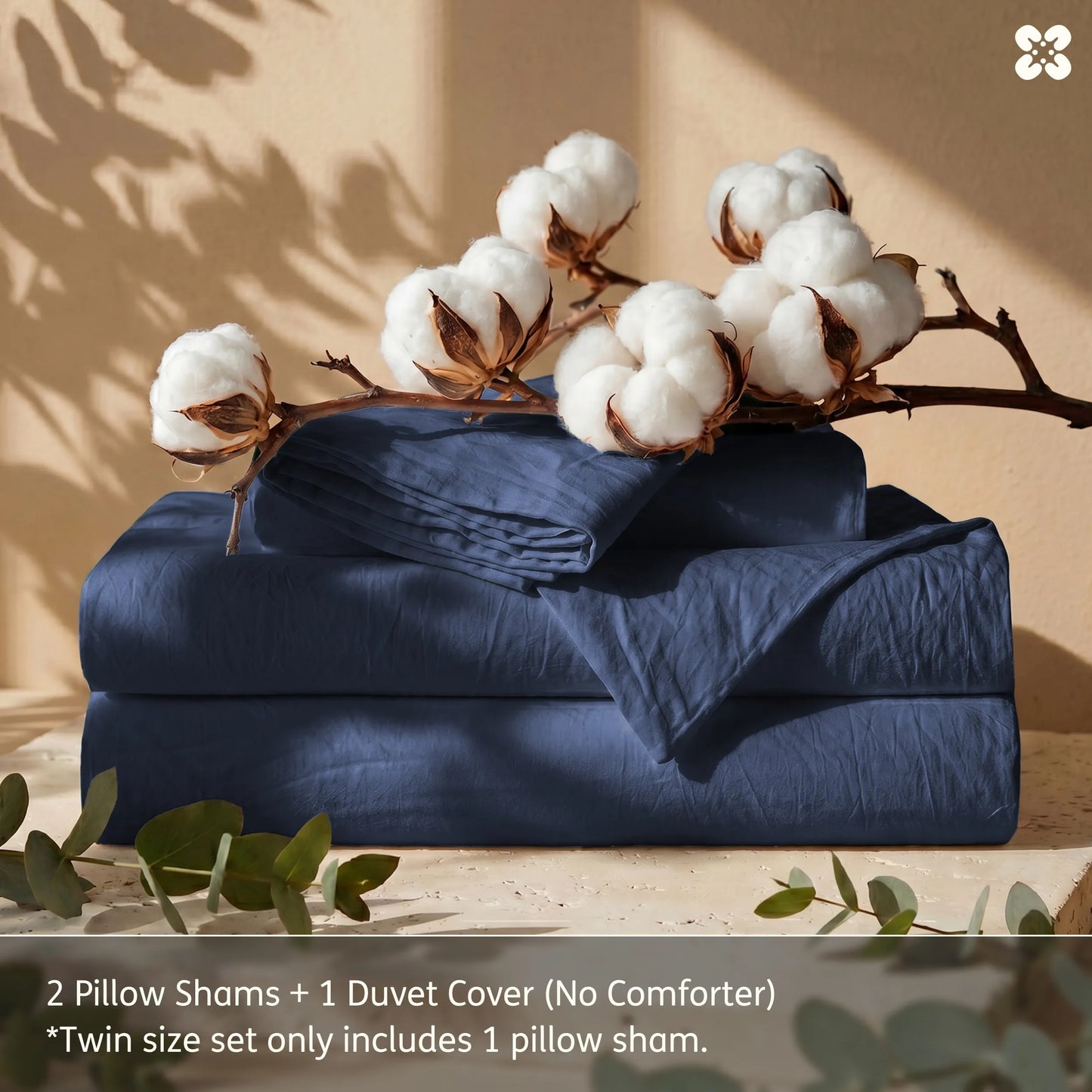 PureWoven™ Washed Cotton Duvet Cover Set