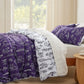 Reversible Floral Print Comforter Set