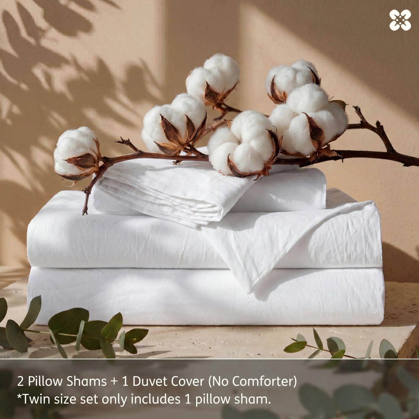 PureWoven™ Washed Cotton Duvet Cover Set