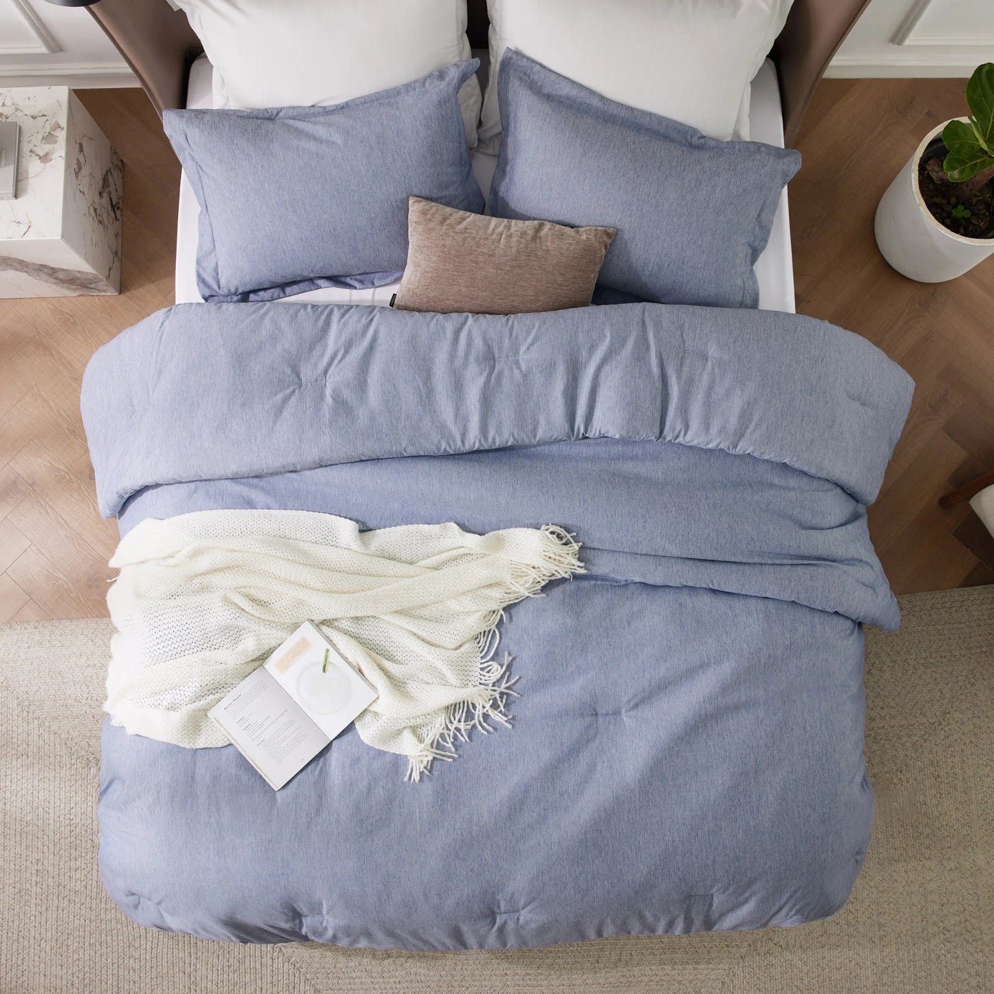 Cationic Dye Comforter Set 100gsm