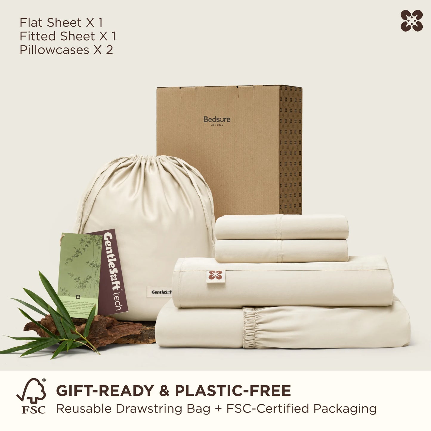 BareNights Viscose Derived from Bamboo Sheet Set