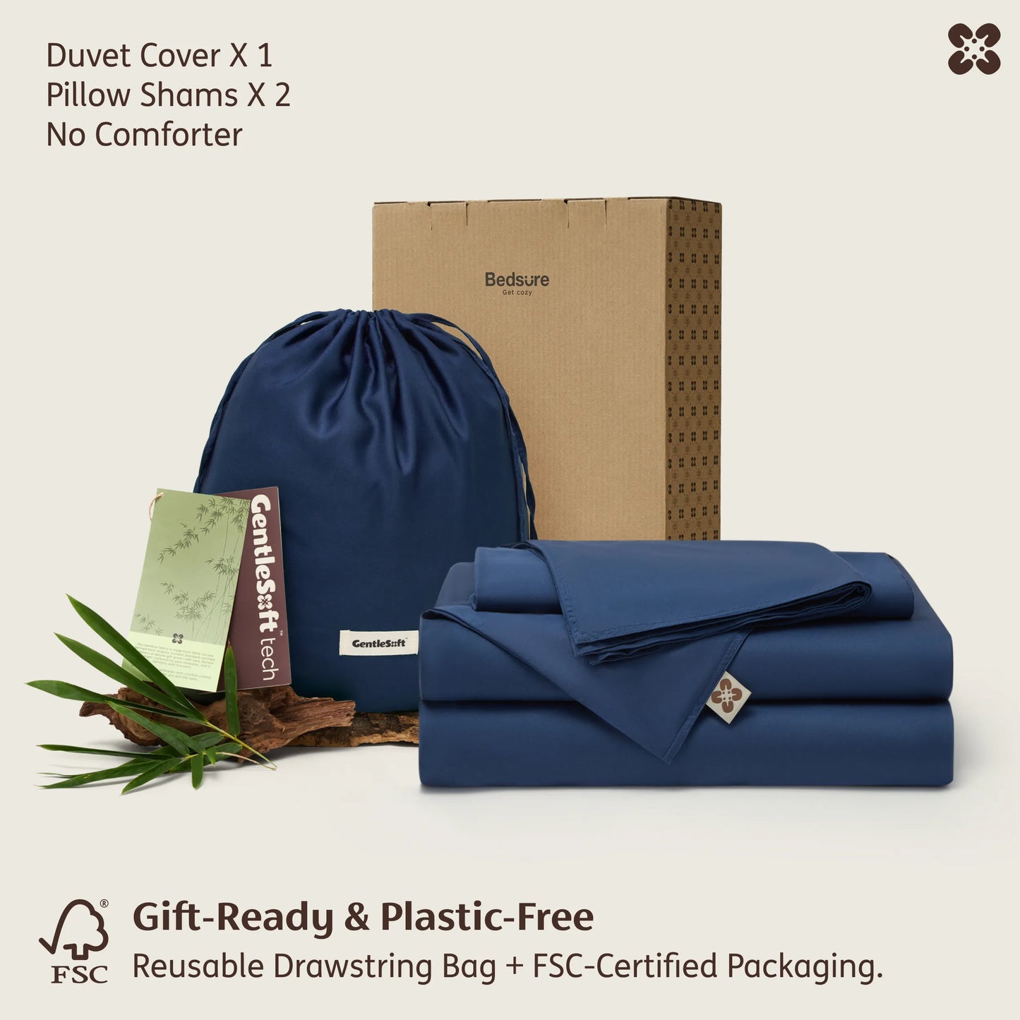 PureWoven™ Organically Grown Bamboo Viscose Duvet Cover Set