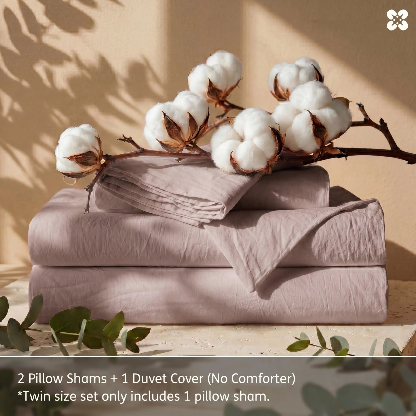 PureWoven™ Washed Cotton Duvet Cover Set