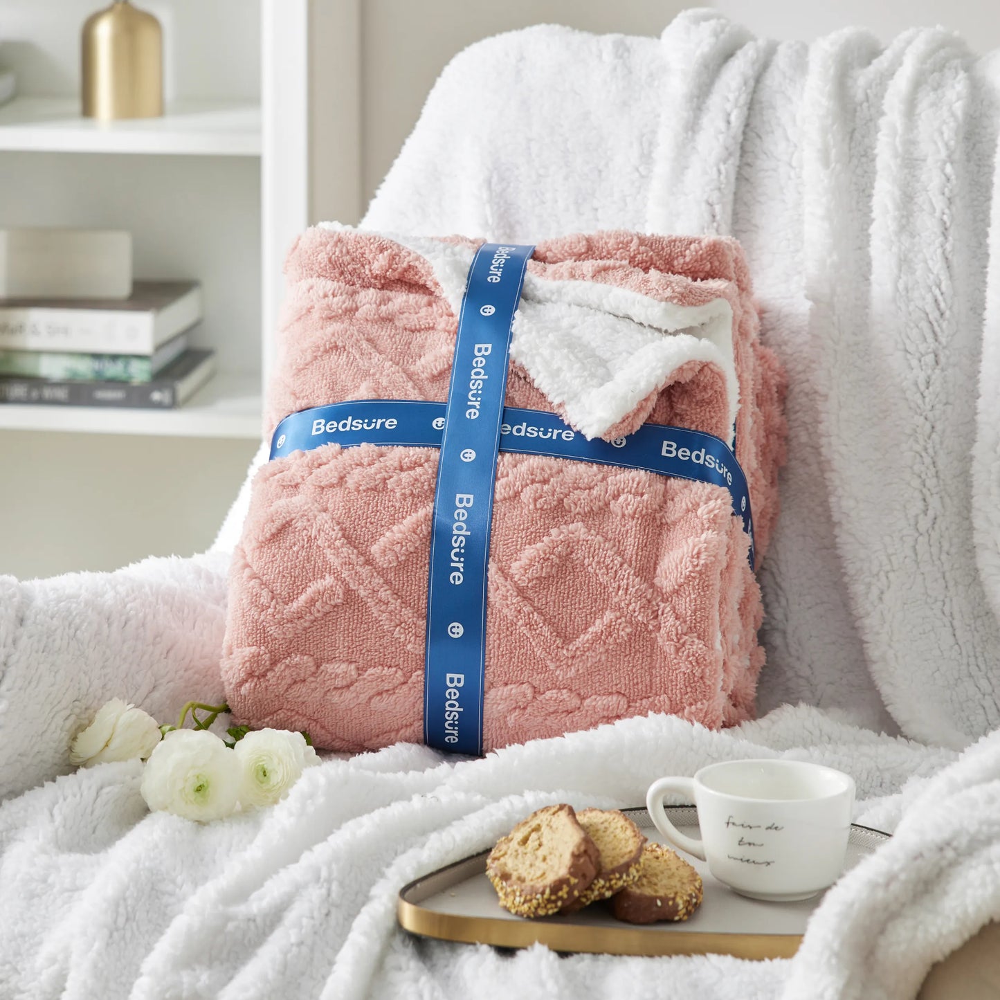 Sherpa Throw Blanket For Couch