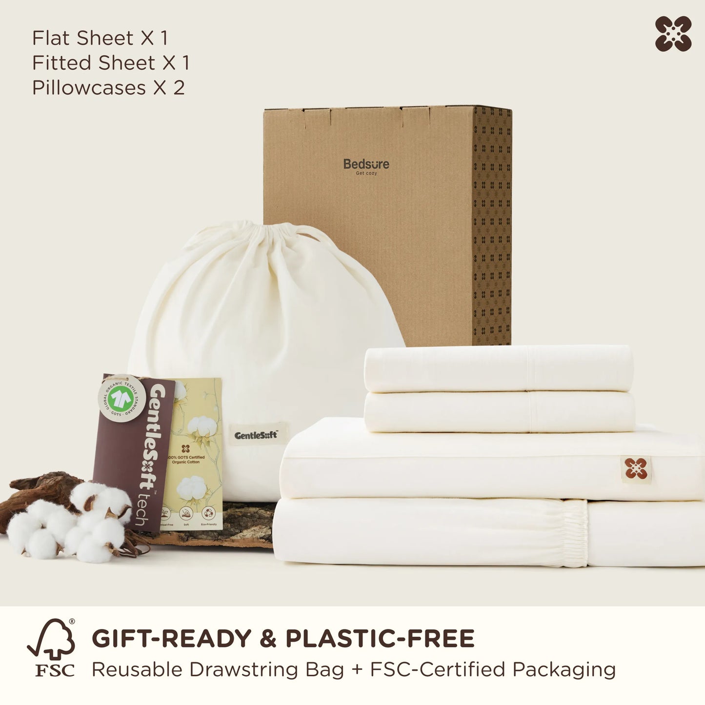 GentleSoft® Organic Cotton Sheet Set