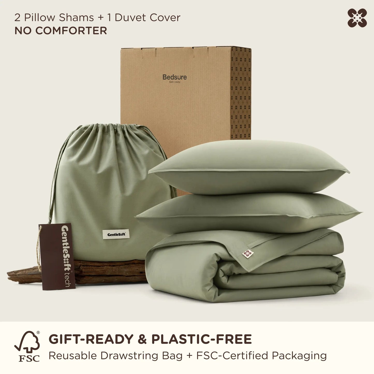 GentleSoft™ Serene Blend Duvet Cover Set