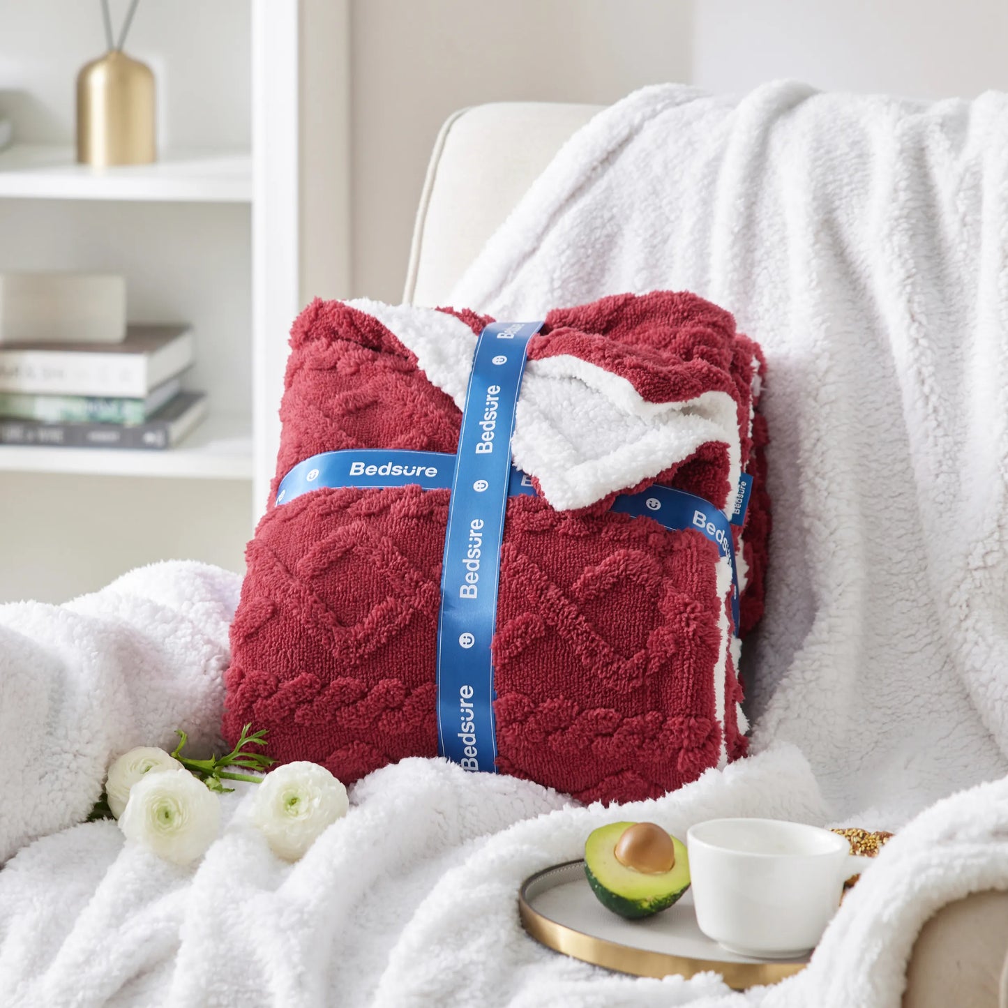 Sherpa Throw Blanket For Couch