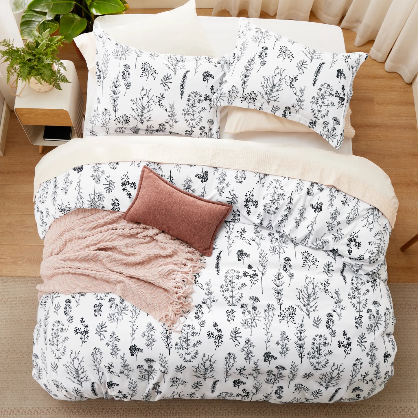 Floral Comforter Set