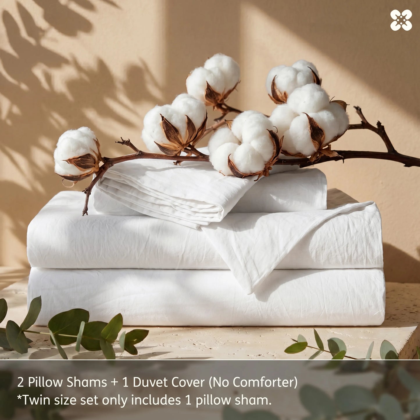 PureWoven™ Washed Cotton Duvet Cover Set