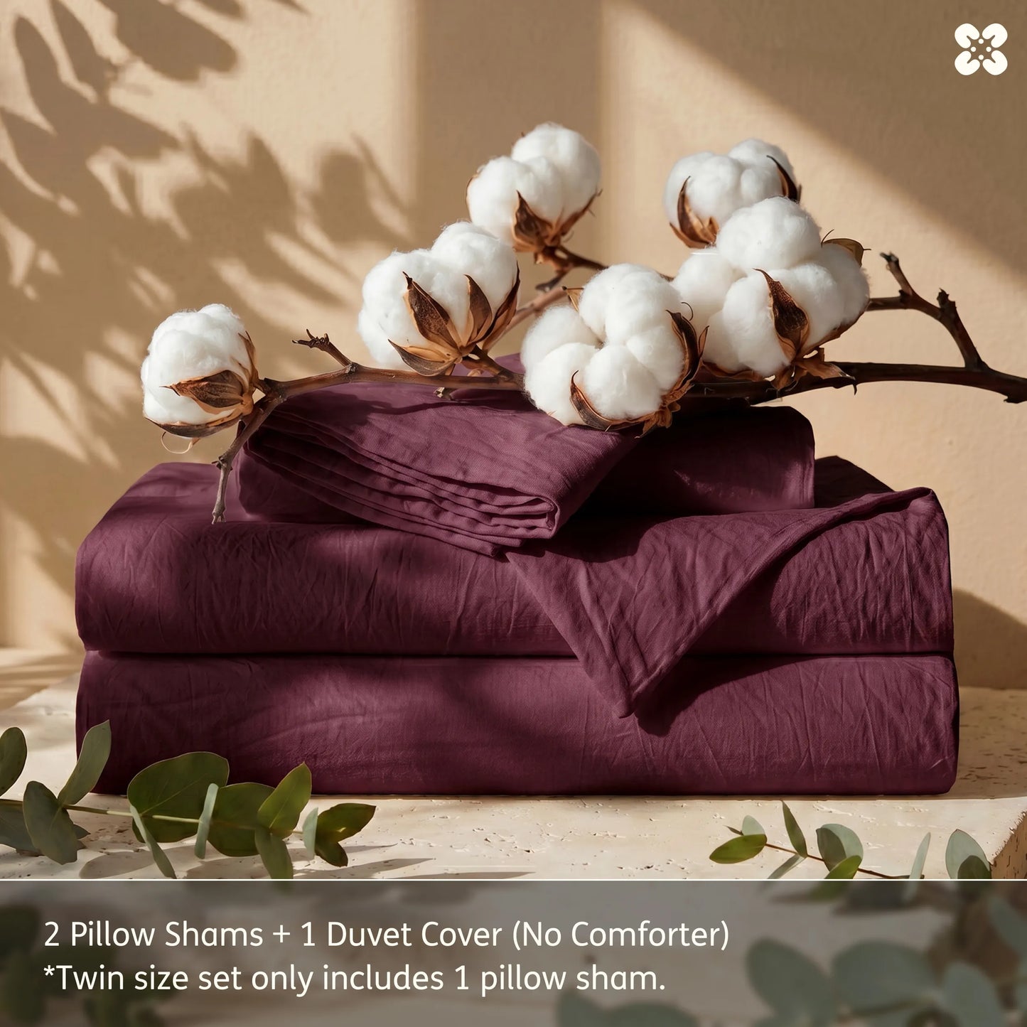 PureWoven™ Washed Cotton Duvet Cover Set