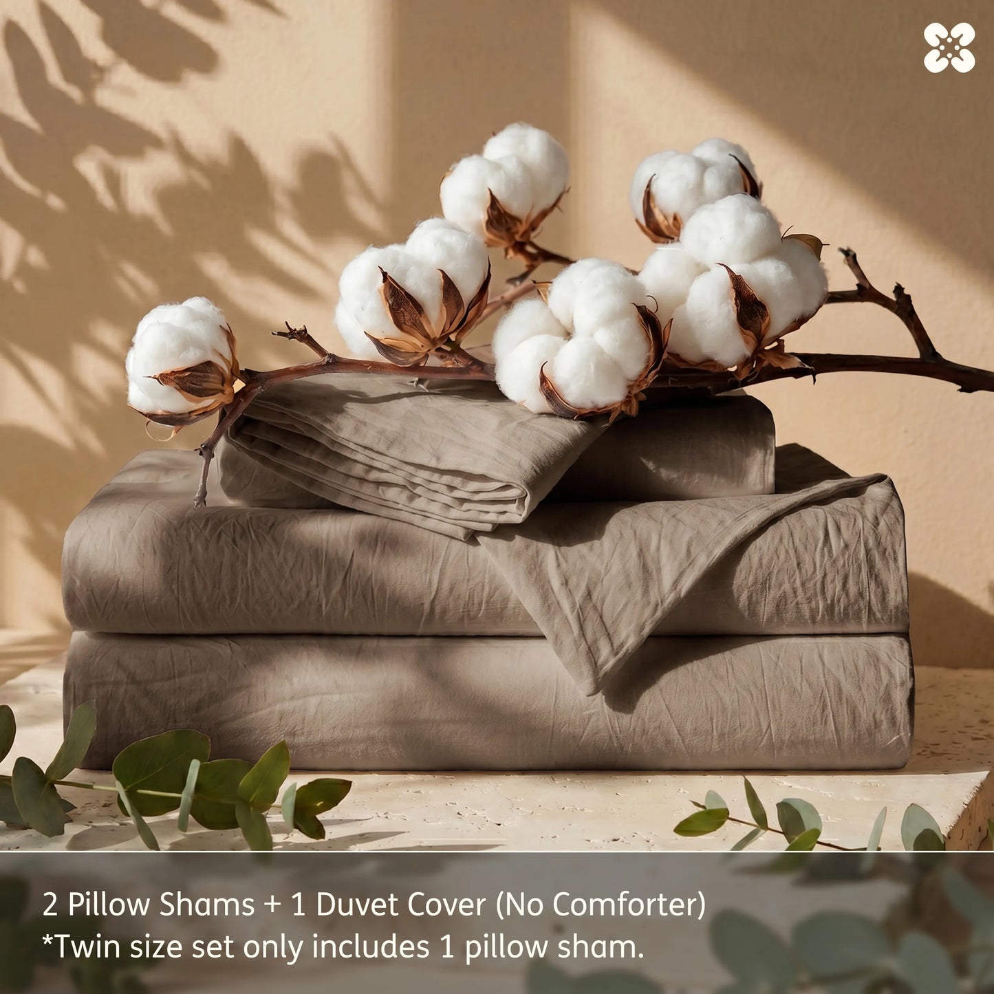 PureWoven™ Washed Cotton Duvet Cover Set