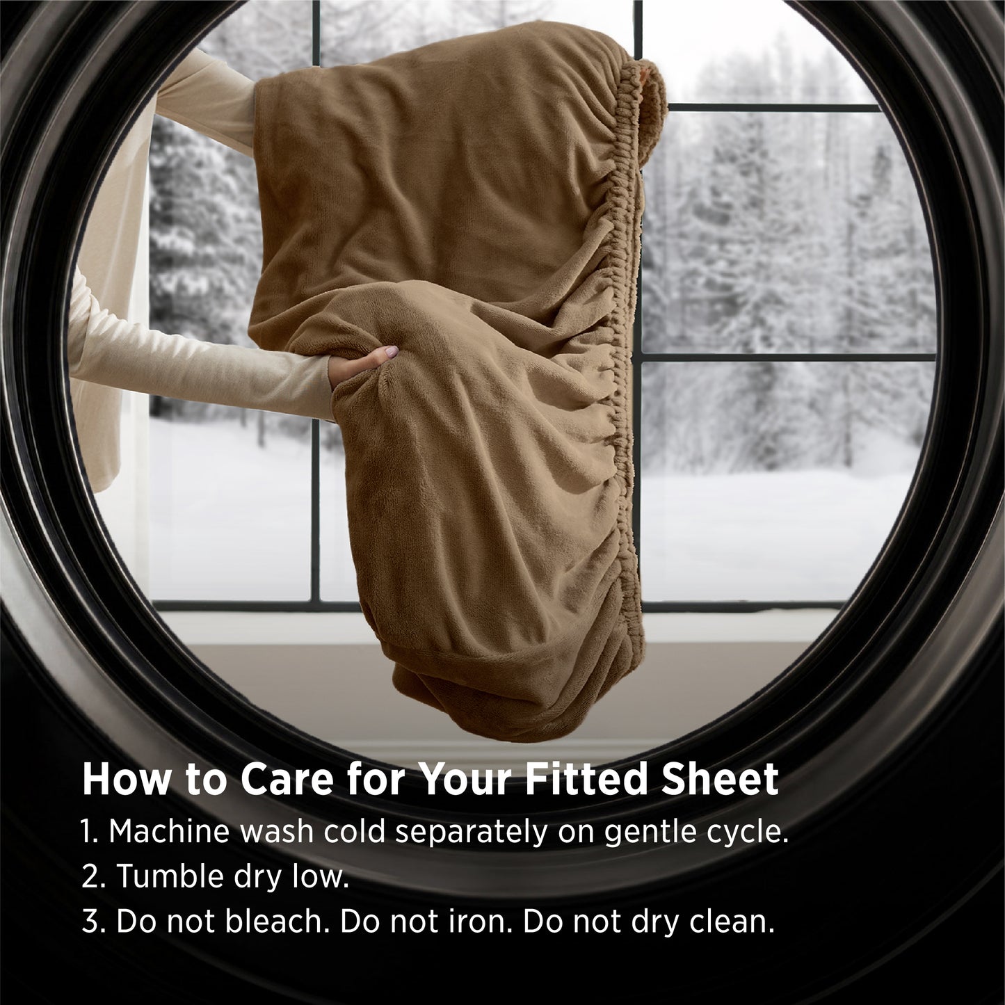 220 GSM Anti-Static Flannel Fitted Sheet