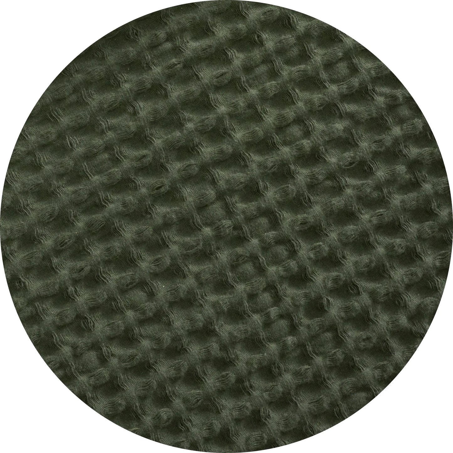 PureWoven™ dark green cotton waffle weave duvet cover fabric