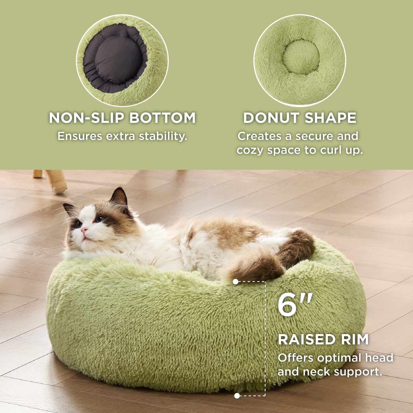 Calming Donut Bed for Dogs and Cats