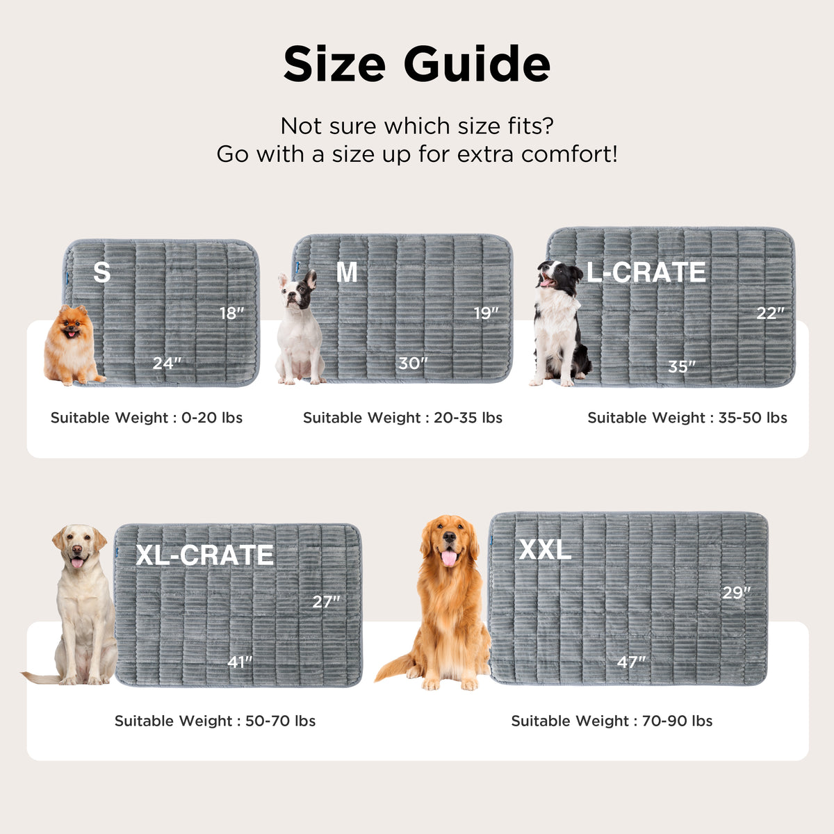 ComfyFleece® Dog Crate Mat