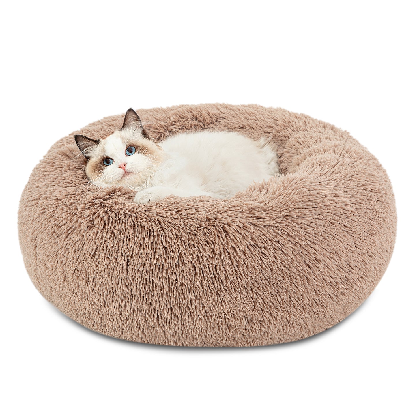 Calming Donut Bed for Dogs and Cats