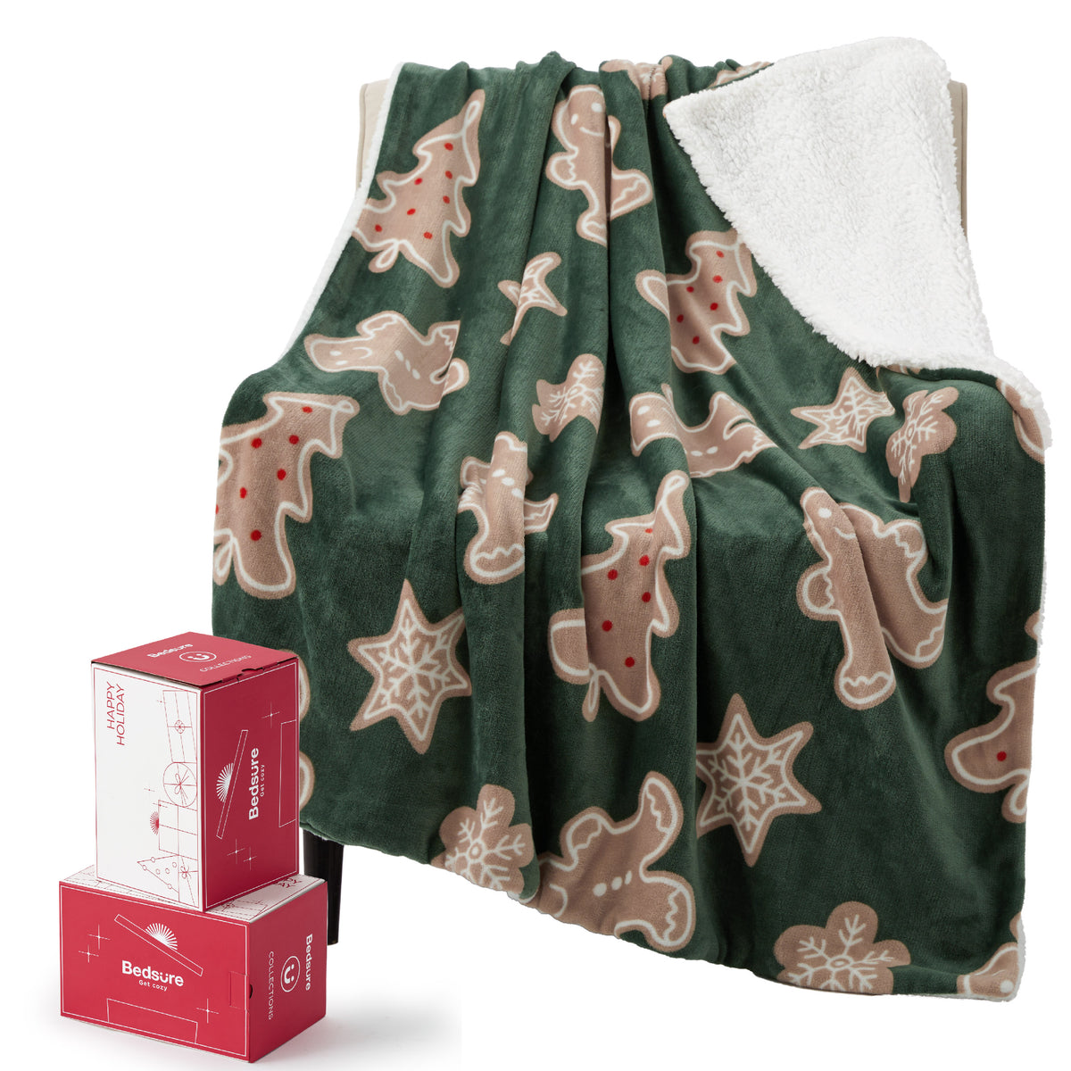 Christmas Fuzzy Sherpa Blanket