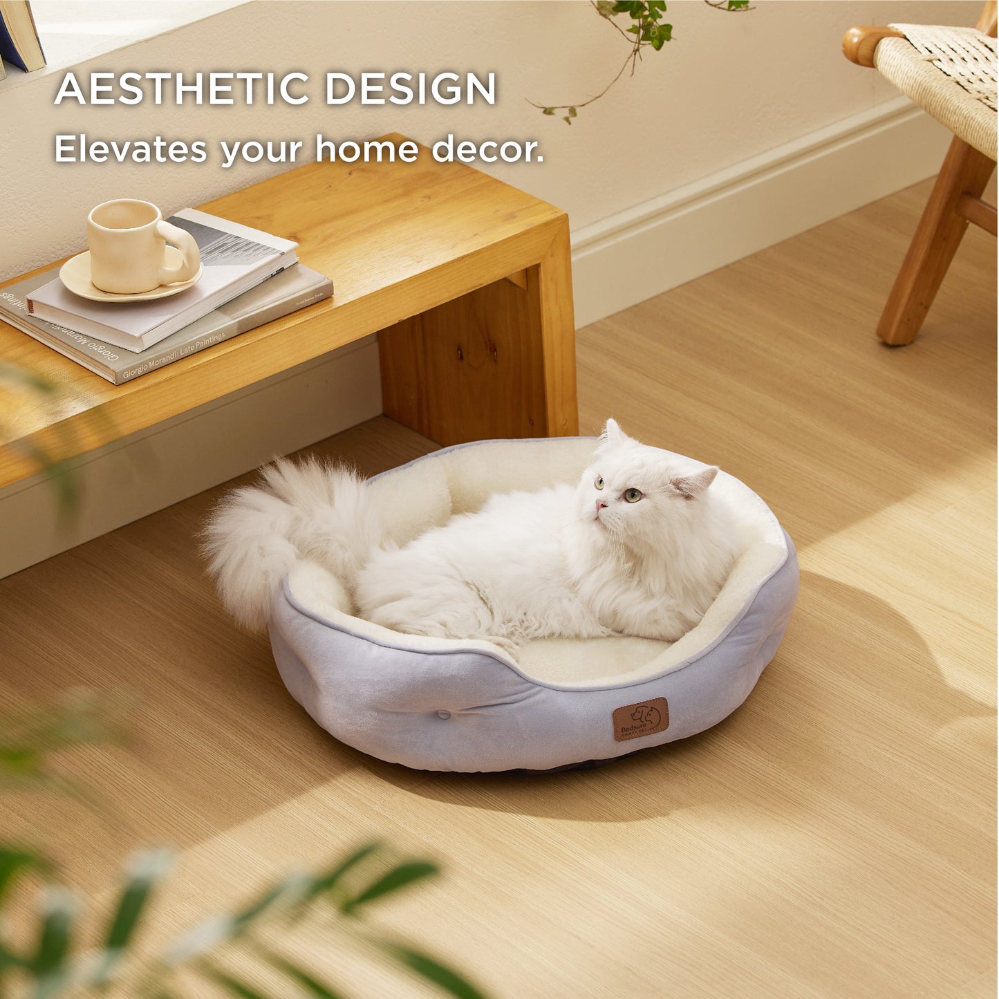 Solid Round Pet Bed