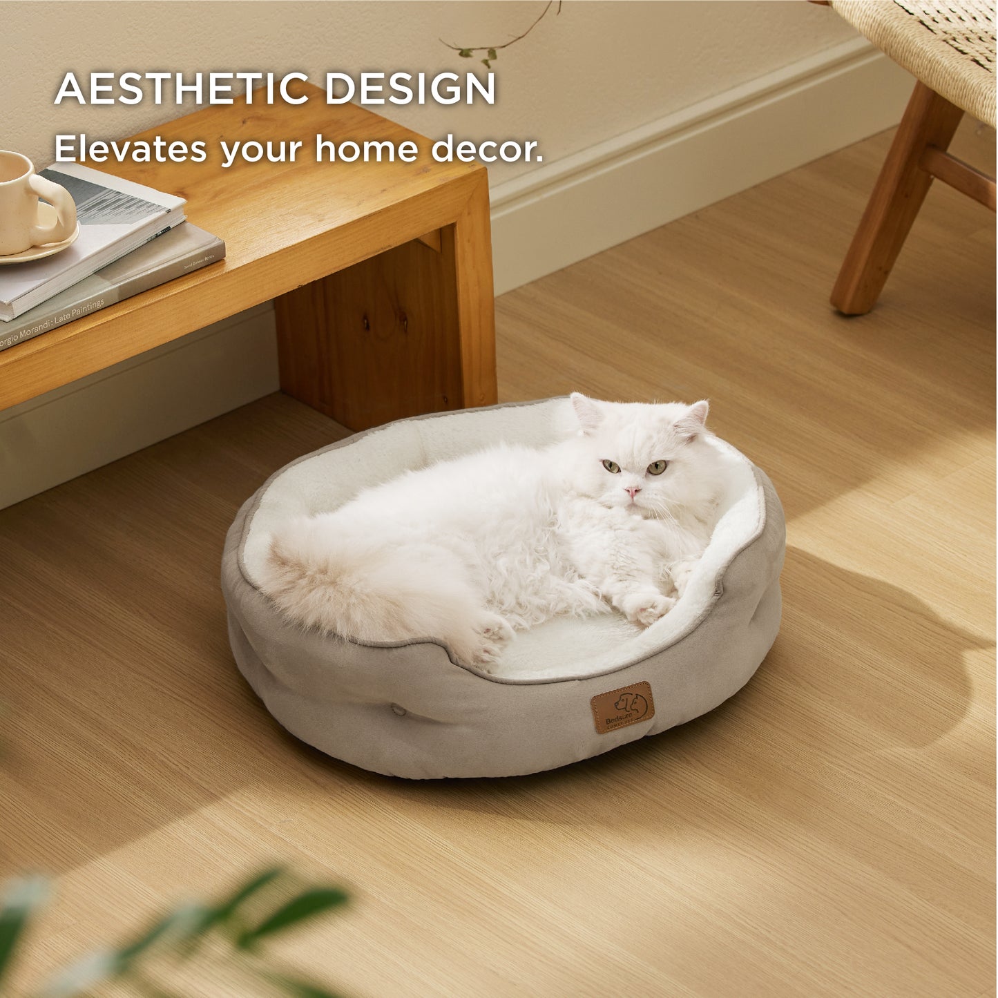Solid Round Pet Bed