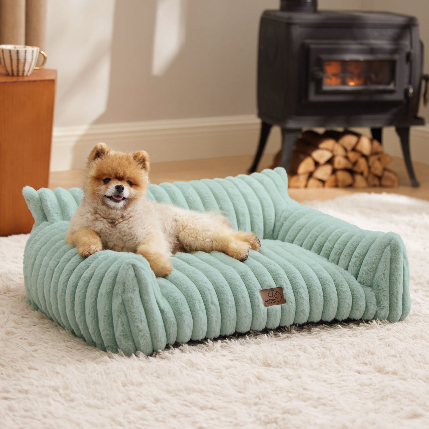 Corduroy Fleece Cat Couch