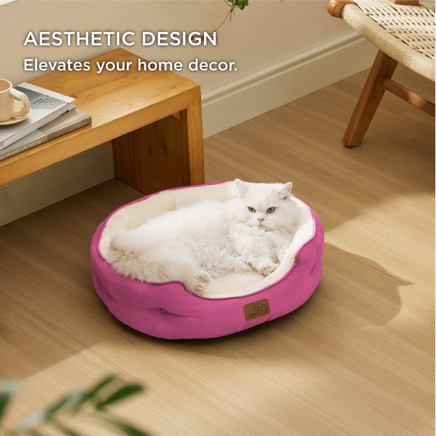 Solid Round Pet Bed
