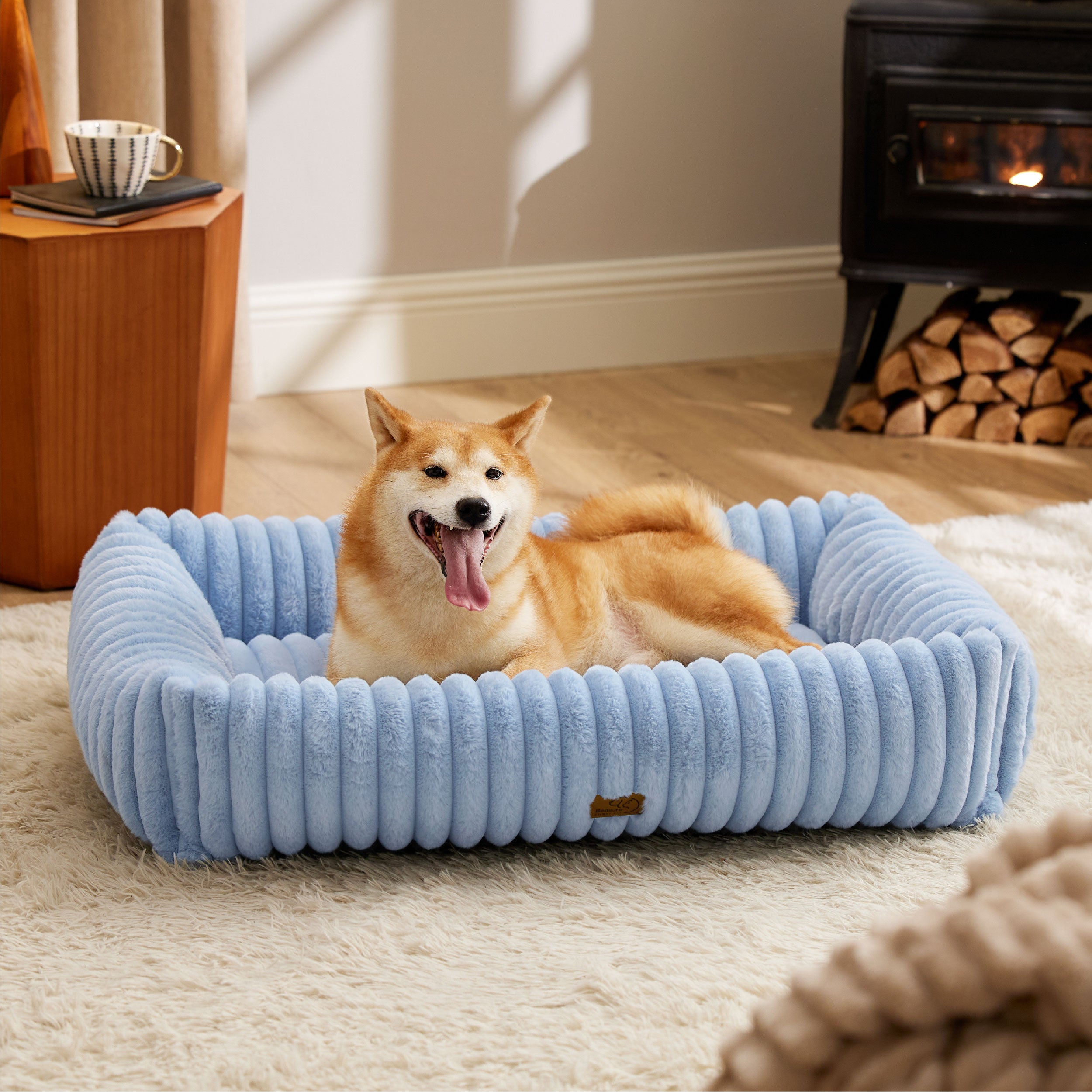 Corduroy Fleece Pet Bed