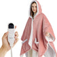 Heated Sherpa Fleece Blanket Hoodie
