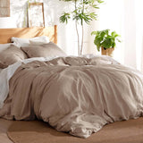 Cotton Linen Hybrid Duvet Cover Set