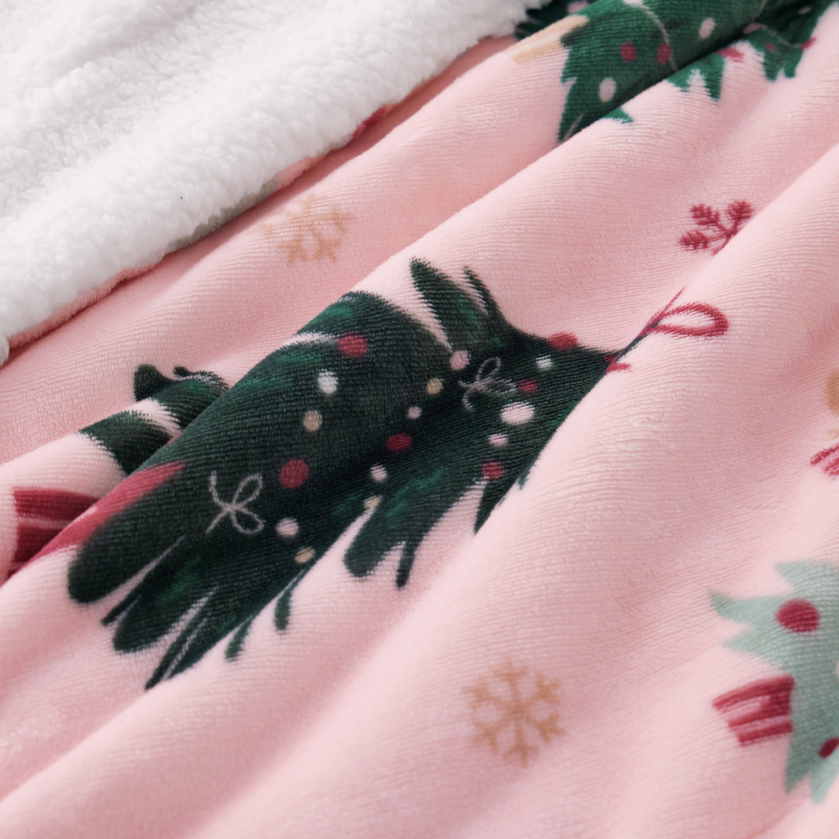Christmas Fuzzy Sherpa Blanket