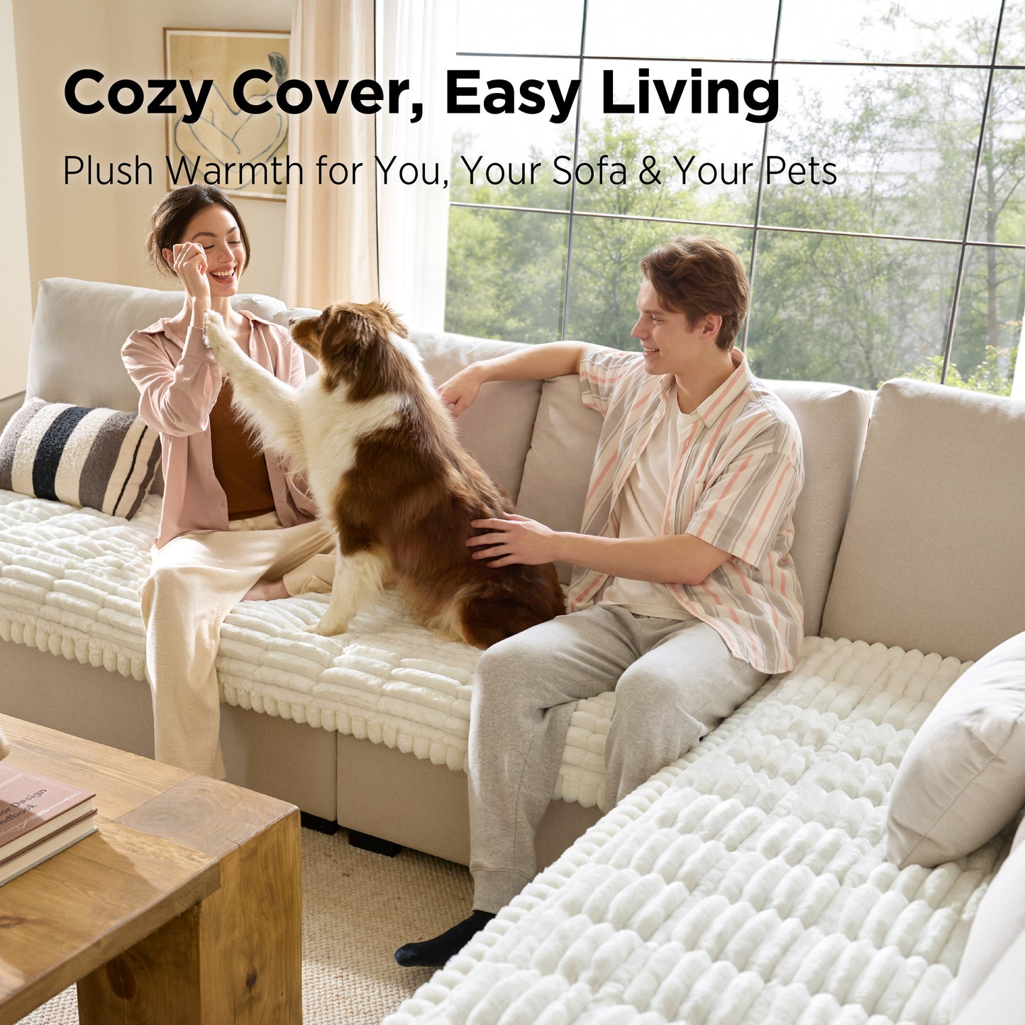 Comfy Fleece Pet Sofa Cover