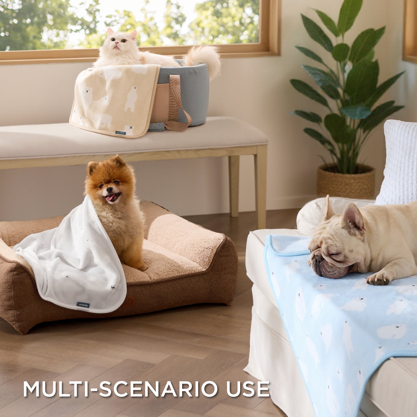 Pet Blankets Three-Pack