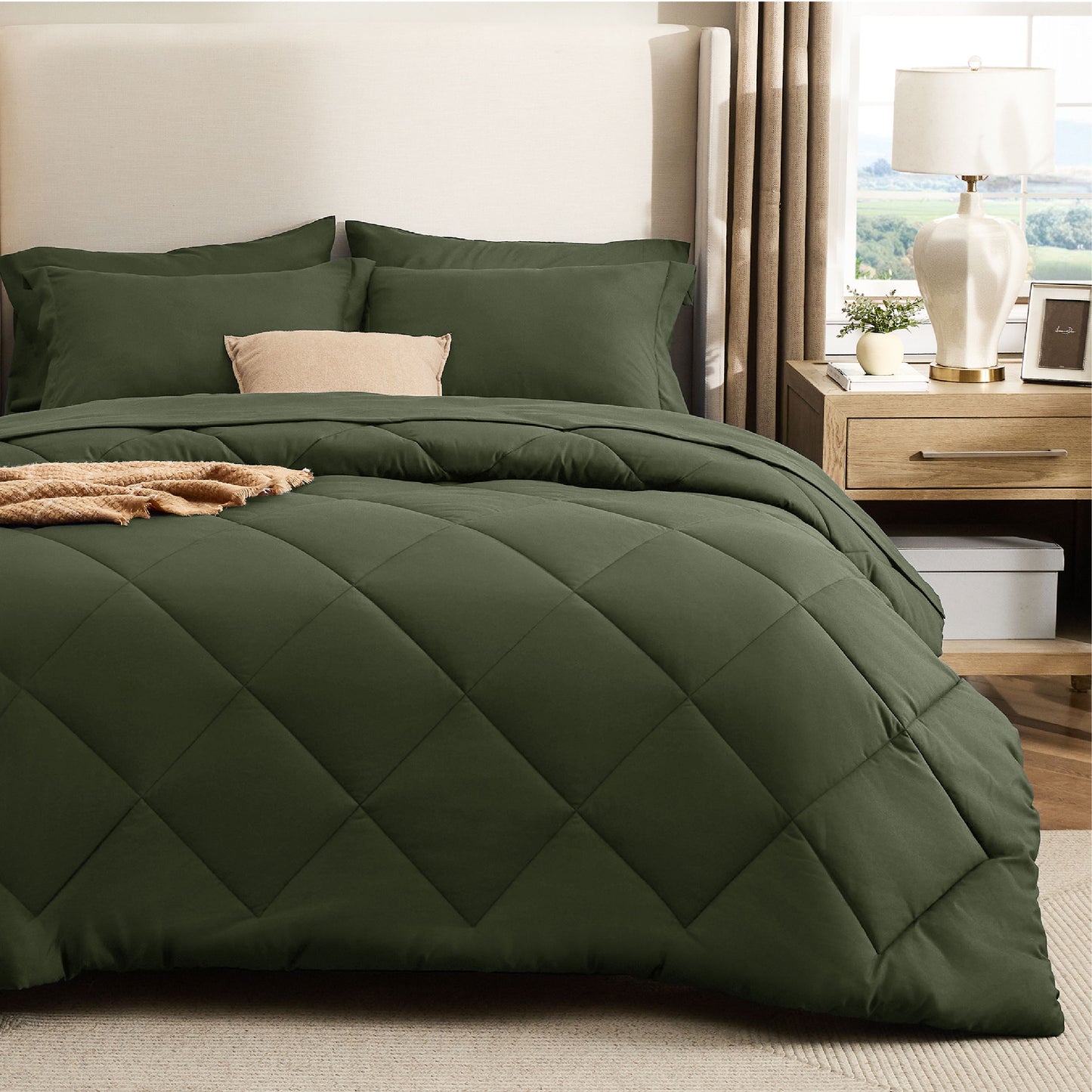 Gentlesoft® Diamond Quilted Bed-in-a-bag