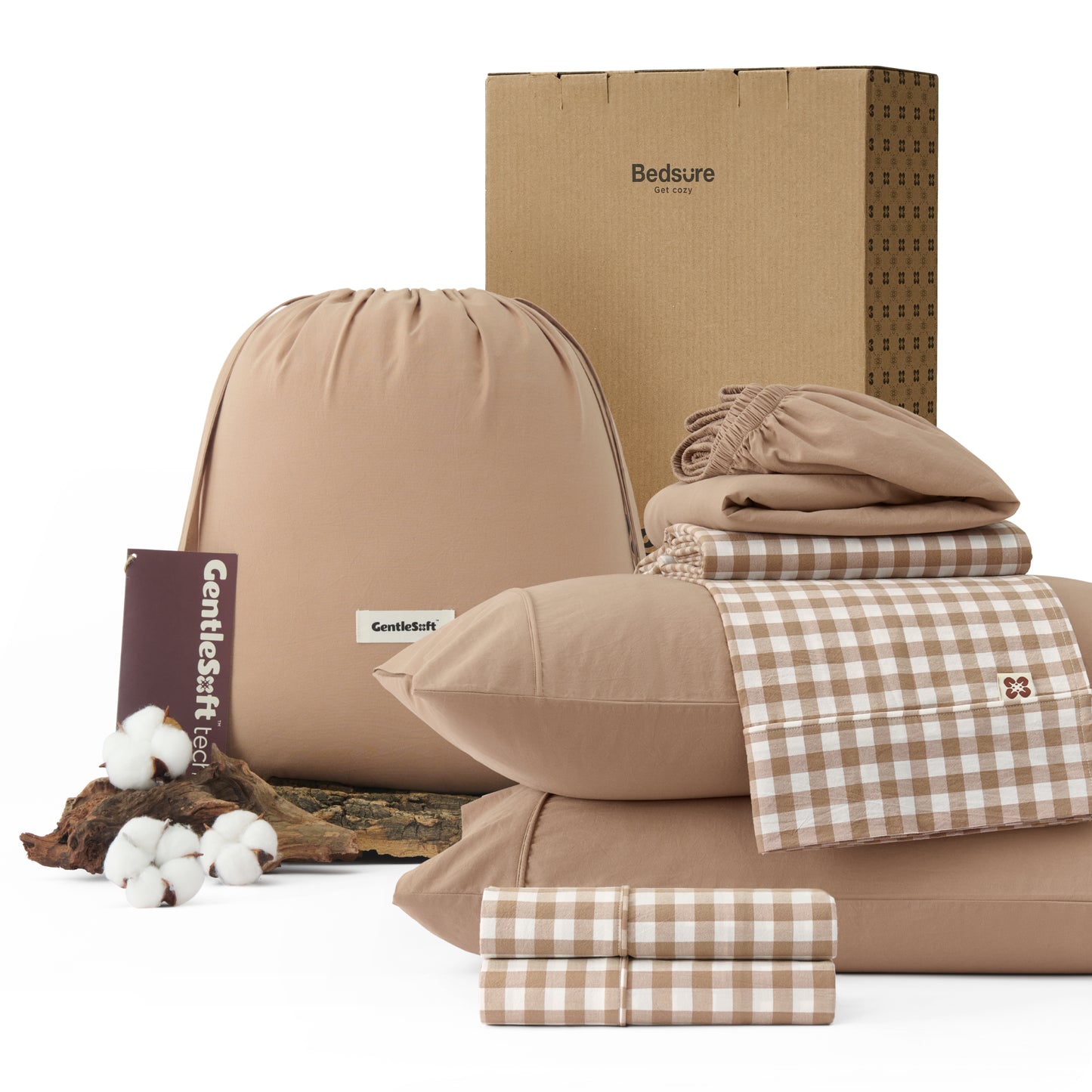 PureWoven™ 6-Piece Washed Cotton Sheet Set