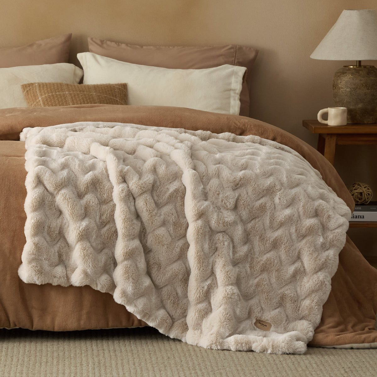 Faux Fur Throw Blanket