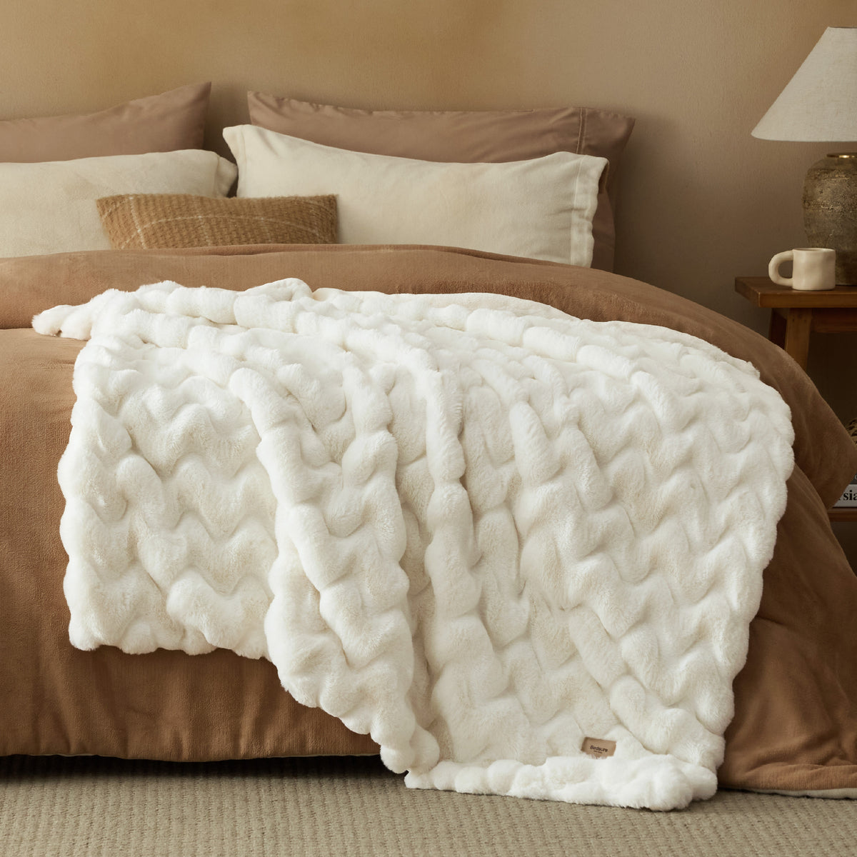 Faux Fur Throw Blanket