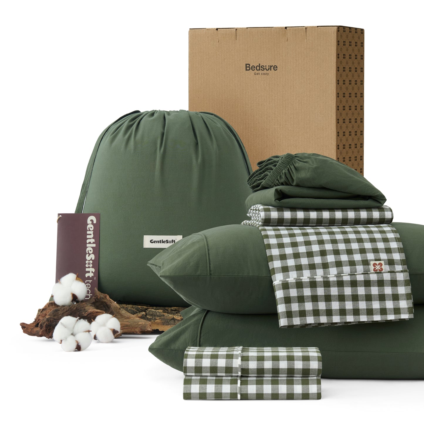 PureWoven™ 6-Piece Washed Cotton Sheet Set