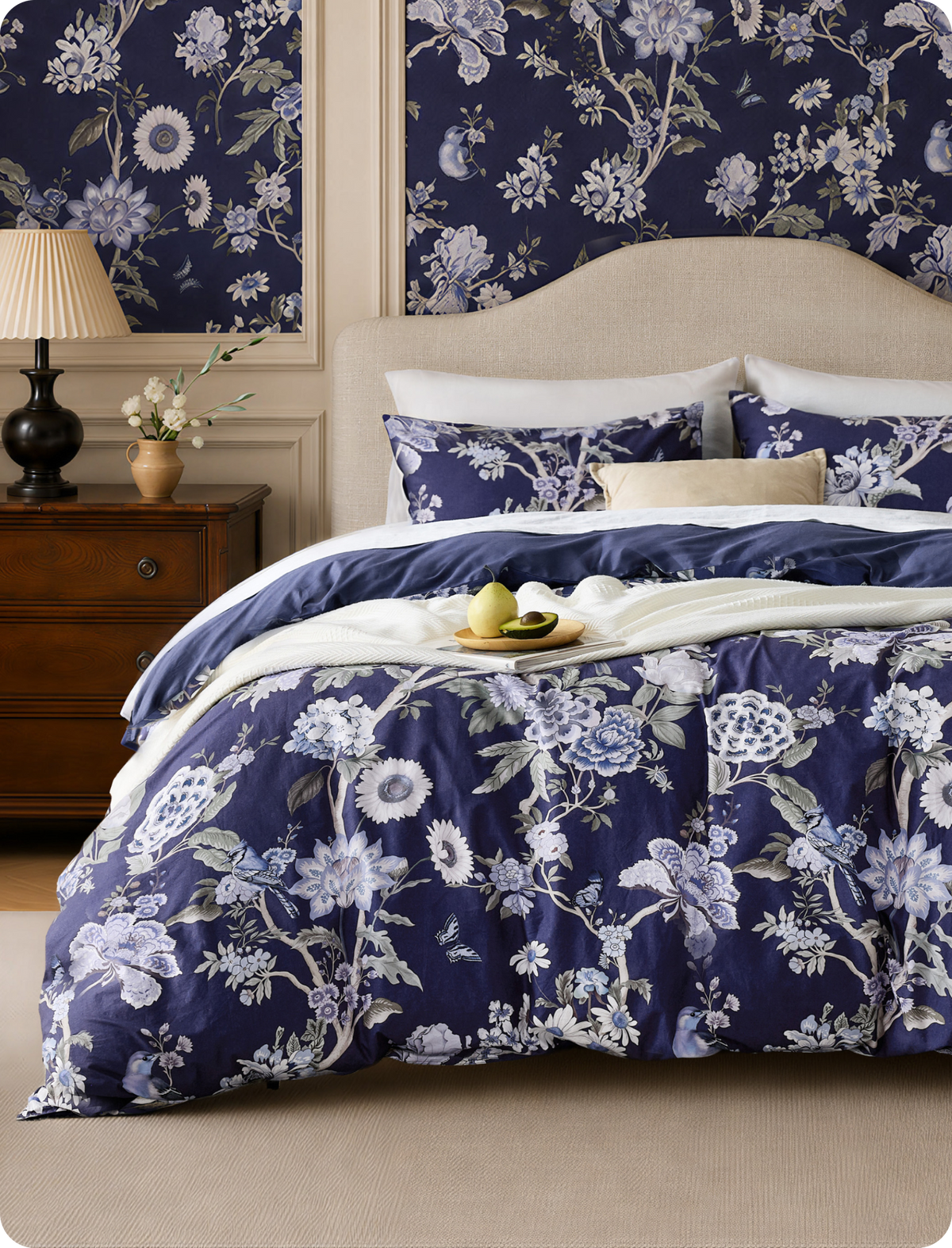 100% Cotton Patterned Duvet Cover Set