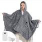 GentleSoft® Heated Shaggy Fleece Blanket Hoodie
