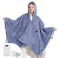 GentleSoft® Heated Shaggy Fleece Blanket Hoodie