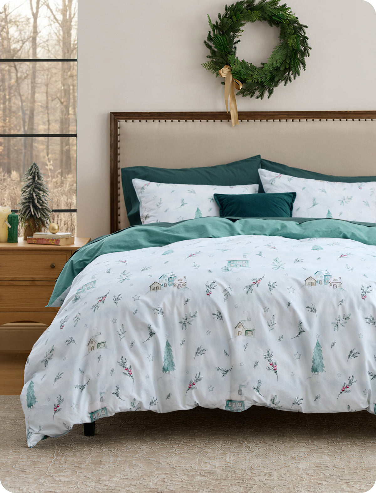 100% Cotton Patterned Duvet Cover Set