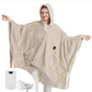 GentleSoft® Heated Shaggy Fleece Blanket Hoodie
