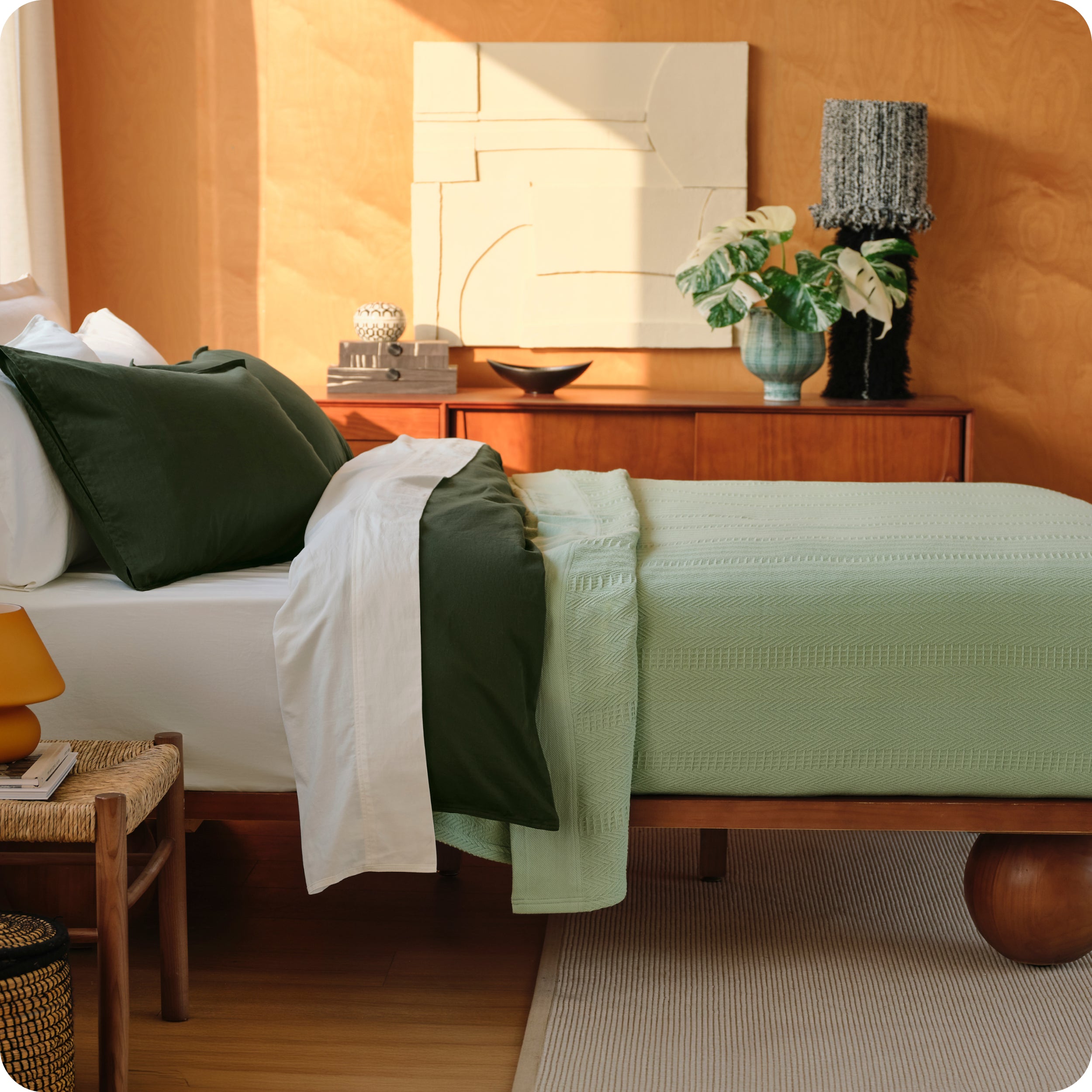 PureWoven™ Organic Cotton Textured Blanket