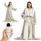 GentleSoft® Full-body Sherpa Fleece Wearable Heated Blanket