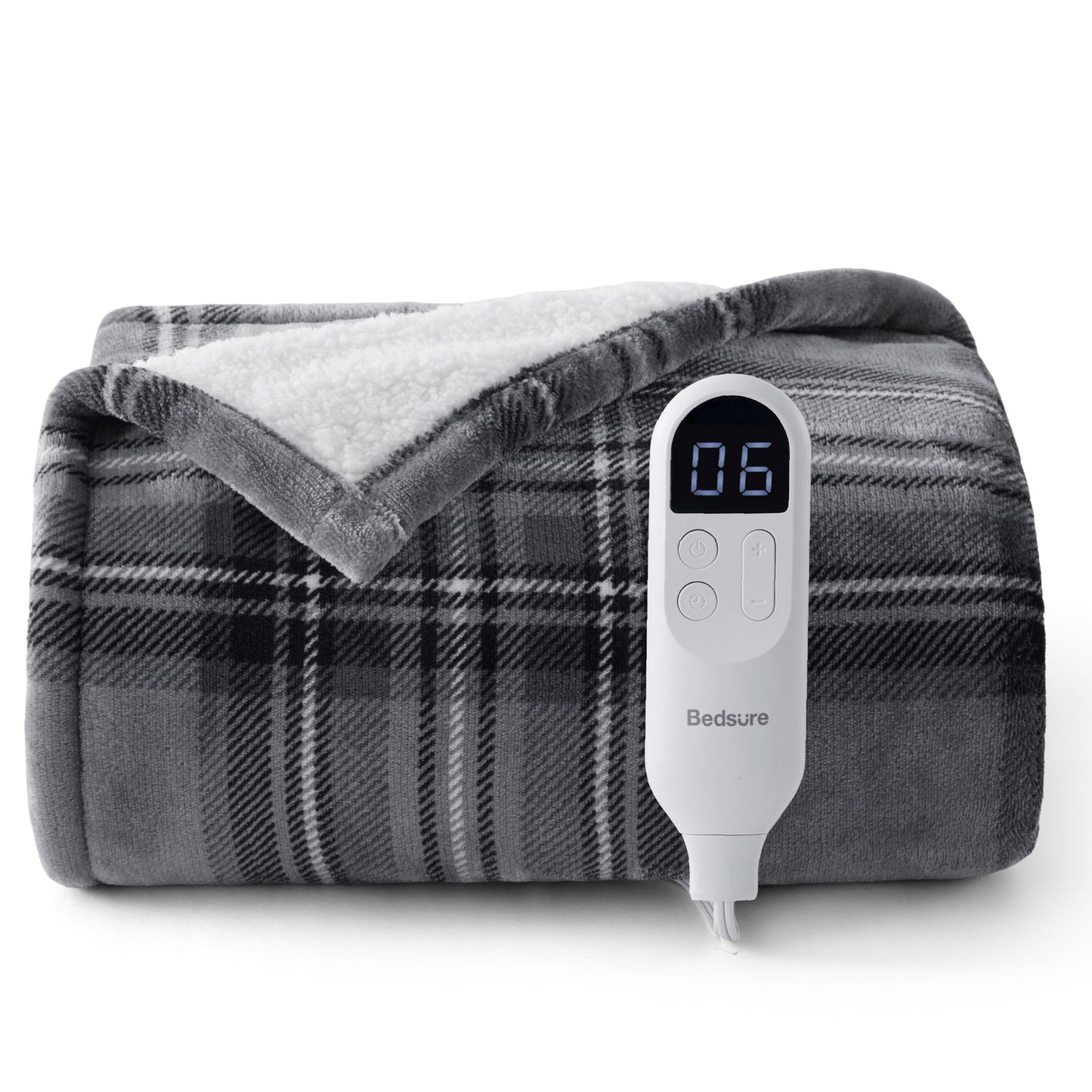 GentleSoft® Plaid Flannel Heated Blanket