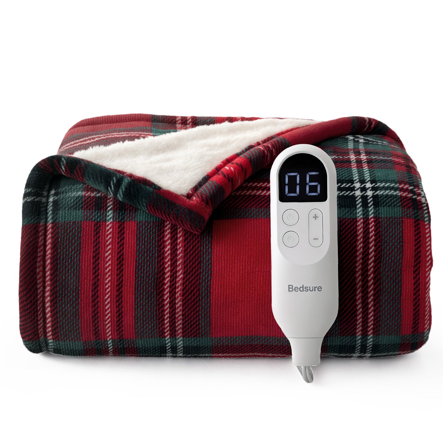 GentleSoft® Plaid Flannel Heated Blanket