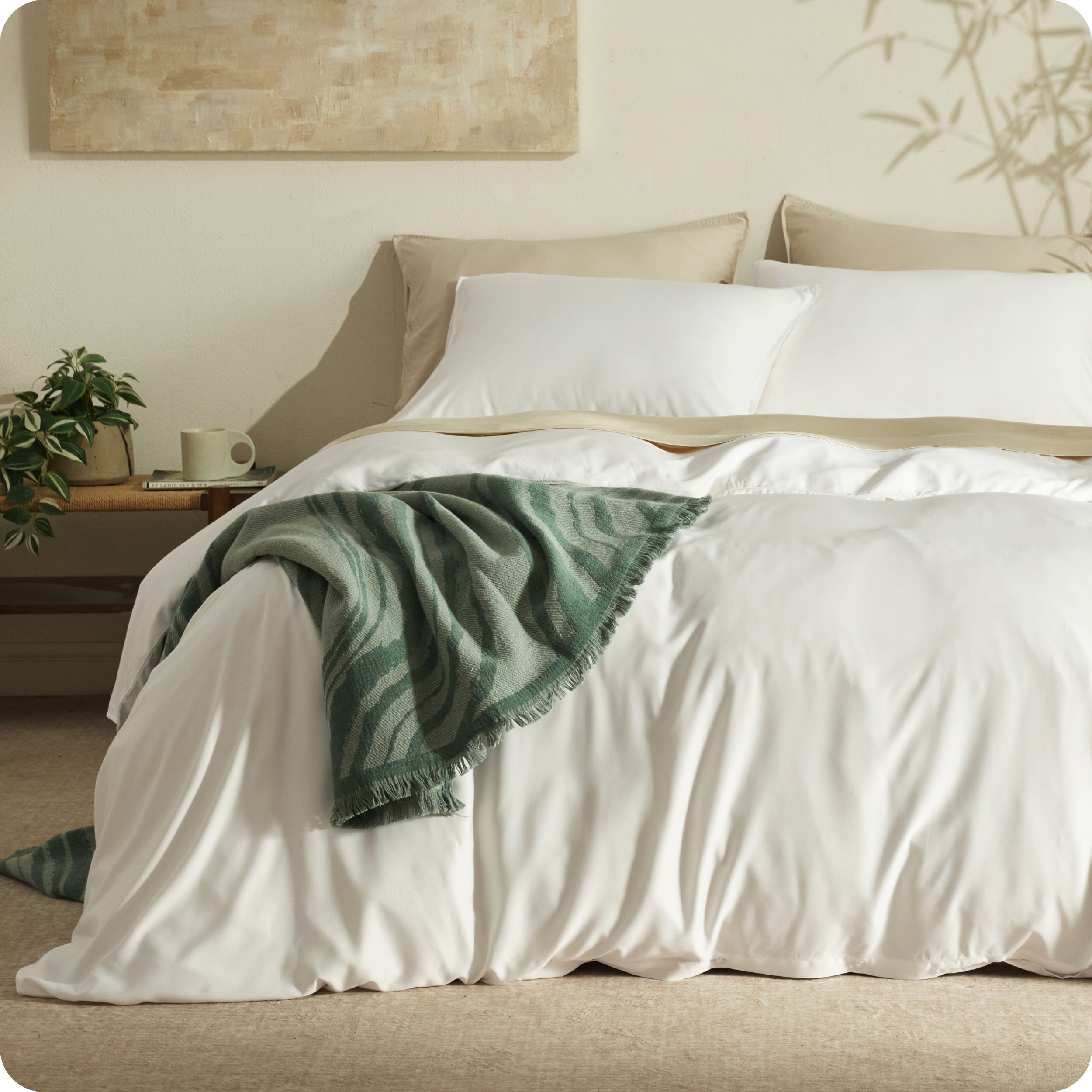 PureWoven™ Organically Grown Bamboo Viscose Duvet Cover Set