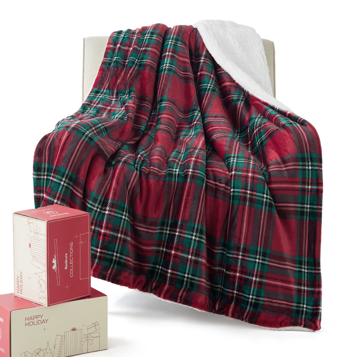 Christmas Fuzzy Sherpa Blanket